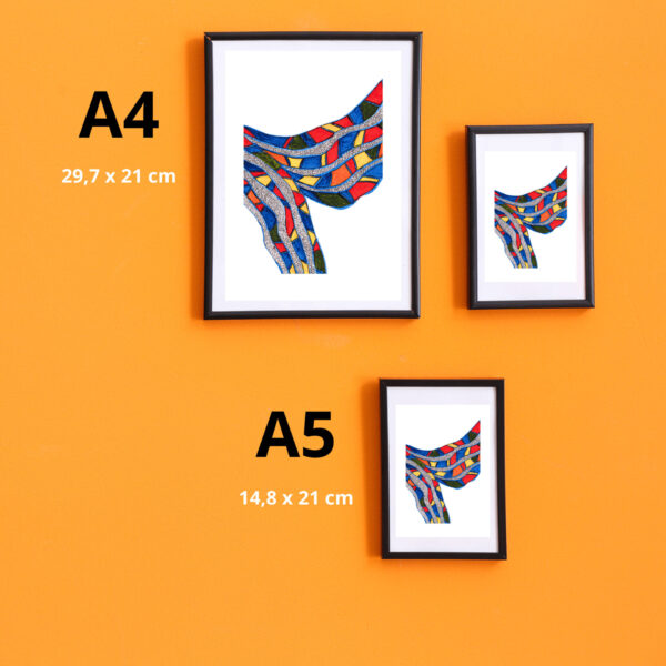 Színes, geometrikus, bohém művészeti falidekoráció - Image 5