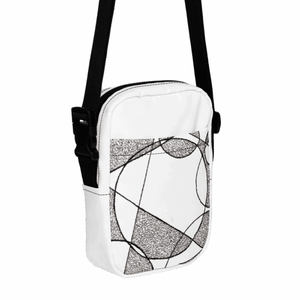 Urban Flow – vízálló crossbody táska geometrikus grafikával - Image 2