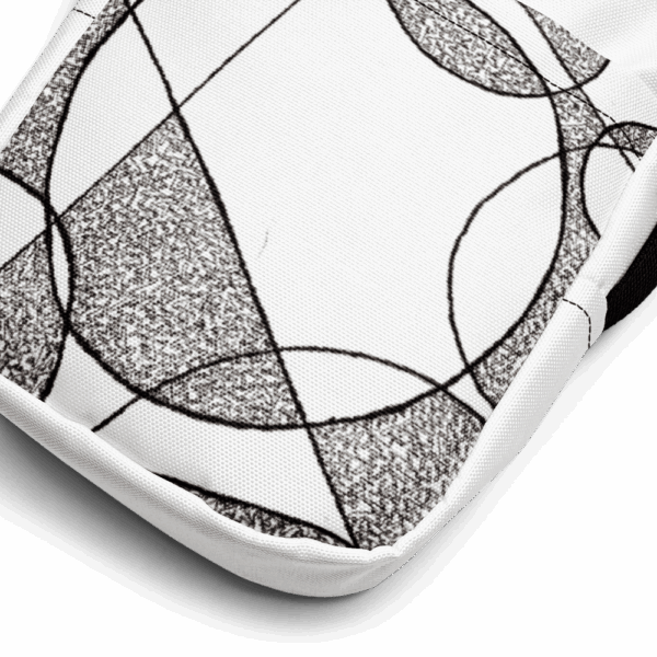 Urban Flow – vízálló crossbody táska geometrikus grafikával - Image 3