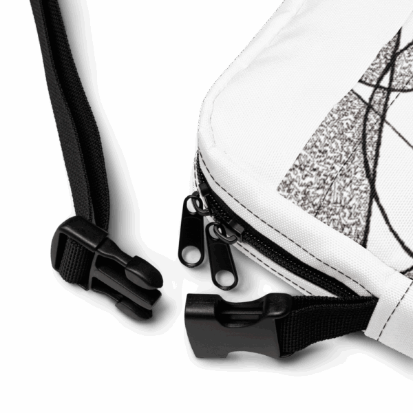 Urban Flow – vízálló crossbody táska geometrikus grafikával - Image 7